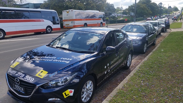 School pickup followed by a driving lesson from Lowood State High School to Mount Tarampa