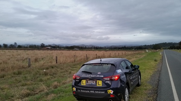 Heading from Lowood to a driving lesson in Wivenhoe Pocket